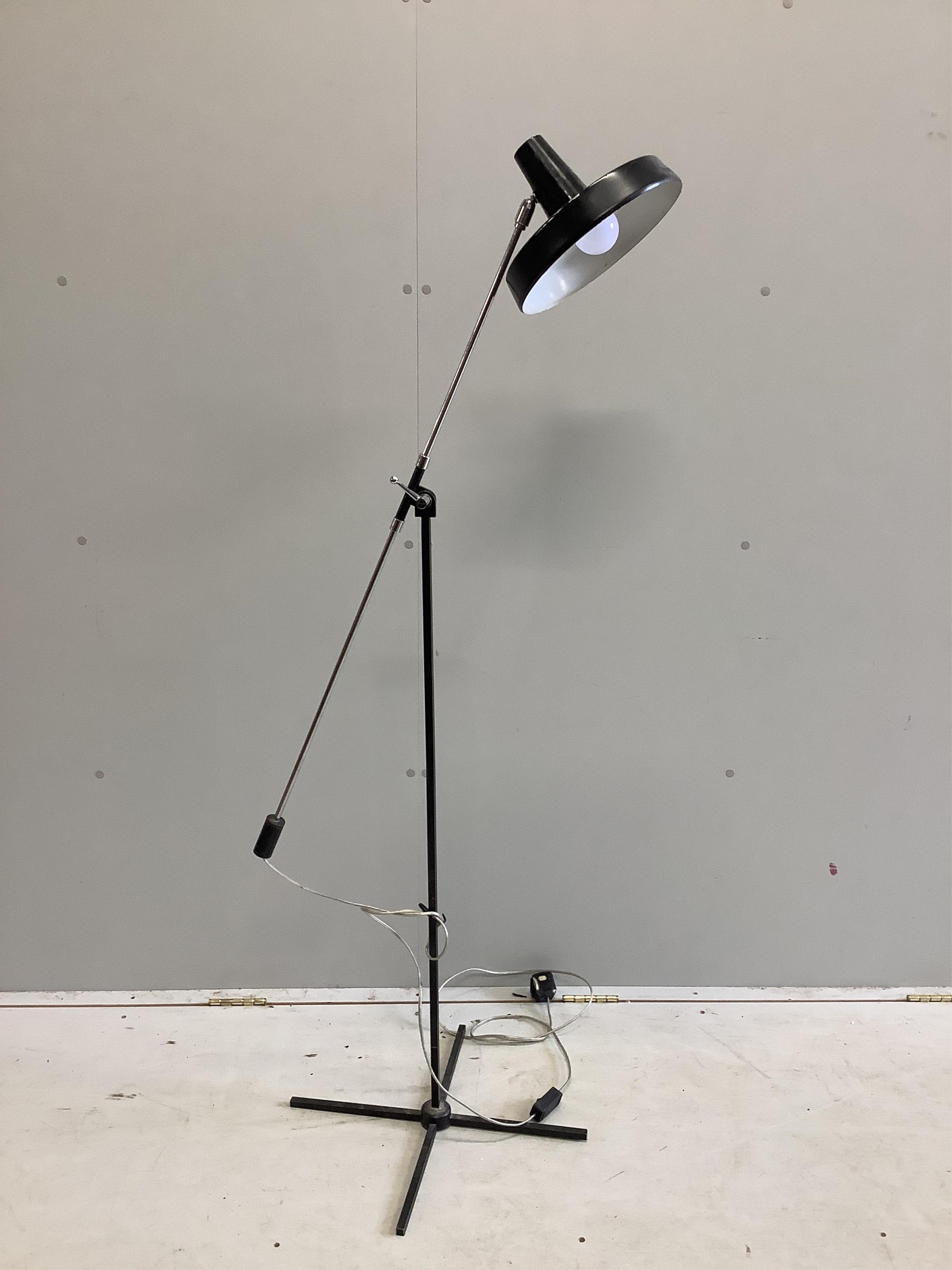 A mid century floor lamp, height 150cm. Condition - fair